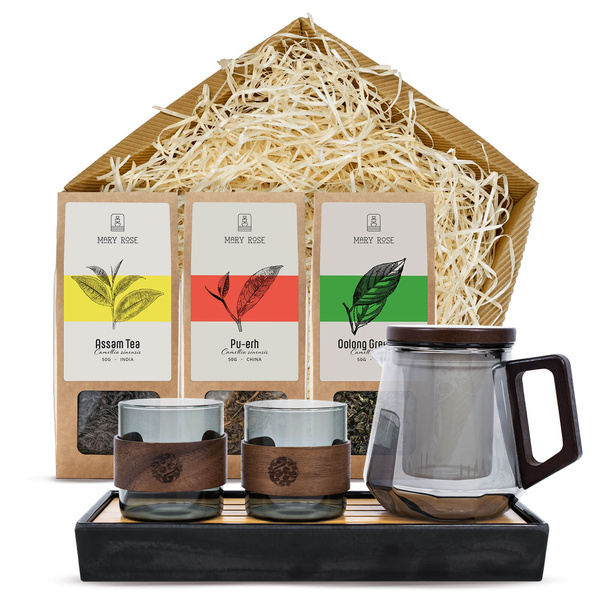 Set de regalo Mary Rose: té a granel + accesorios para tomar té