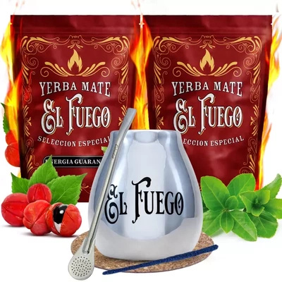 Yerba Mate inicio 1KG ESPECIES MÁS PODEROSAS El Fuego
