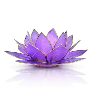 Portavelas "Lotus Flower" - violeta