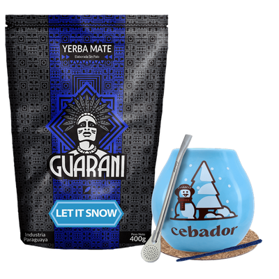 Yerba Mate set de invierno de inicio Guarani Let it Snow 400g