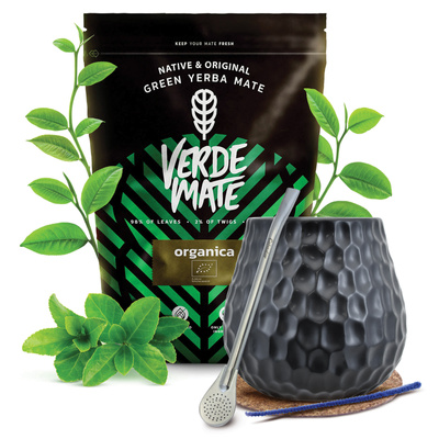 Set de Yerba Mate Verde Mate 500g 0,5kg Calabaza + Bombilla