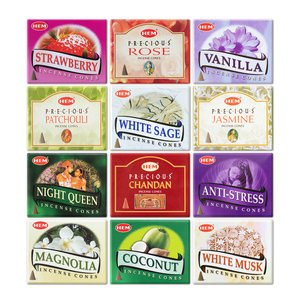 Conos de incienso HEM – mezcla de 12 aromas