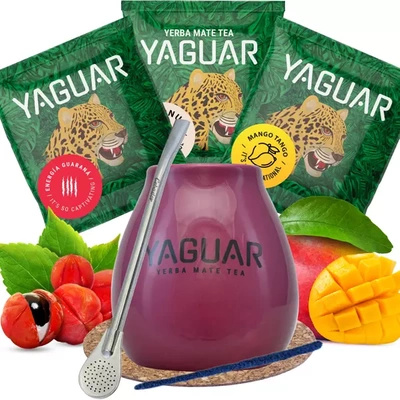 Set Yerba Mate Guarana BIG Calabaza Bombilla