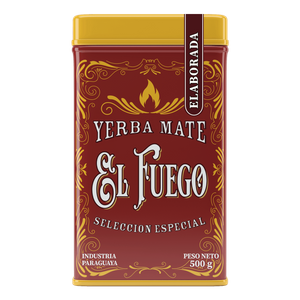 Yerbera – lata con El Fuego Elaborada 0,5 kg 