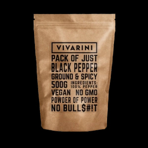 Vivarini – Pimienta negra (molida) 0,5 kg