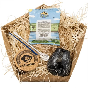 Set de regalo de Yerba Mate: Rio Parana Energia 50g + Calabaza + Bombilla