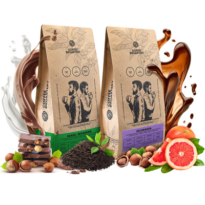 Set de cafés Bro Coffee Roastery Nicaragua Colibrí Azul + Brazil Samba 2x1kg (2kg)