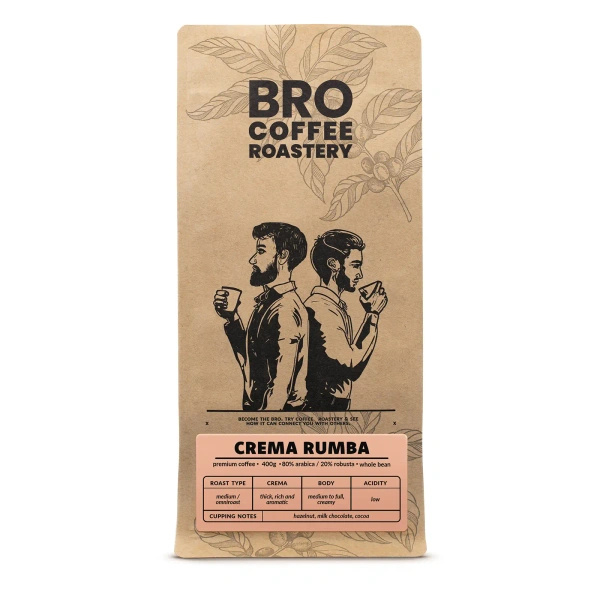 Bro Coffee Roastery – Café en grano Crema Rumba 400 g