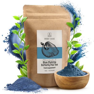 Mary Rose – Blue Matcha – Butterfly Pea Tea (en polvo) 50 g