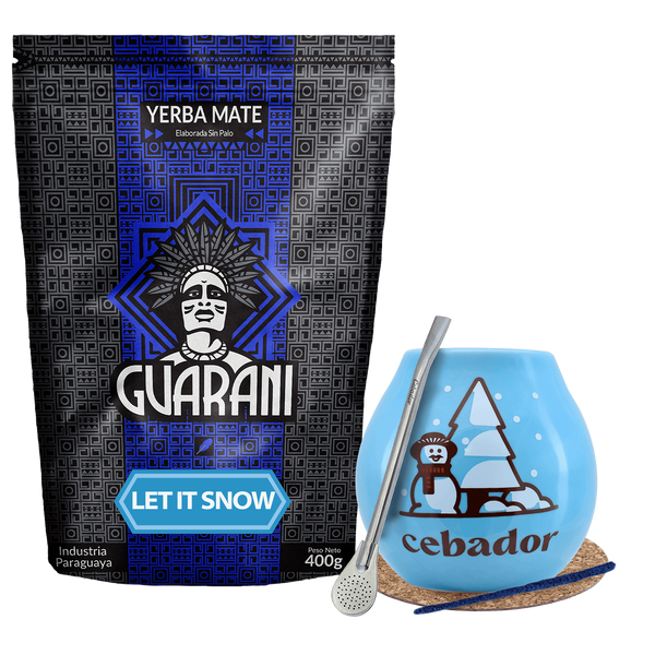 Yerba Mate set de invierno de inicio Guarani Let it Snow 400g