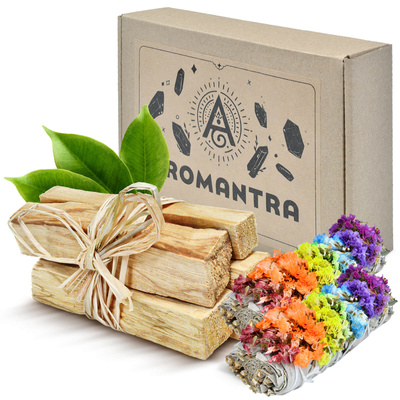 Set de regalo: Palo Santo 50 g + salvia blanca "Siete Chakras"