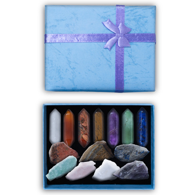 Set de piedras de chakras – en caja de regalo