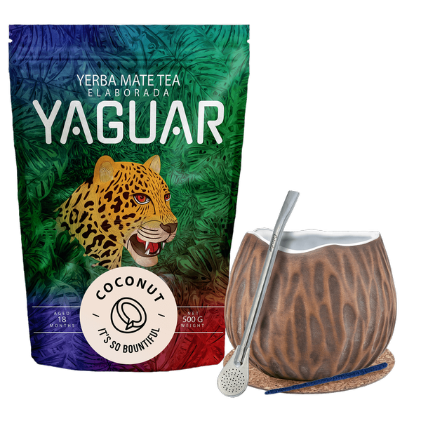 Yerba Mate Yaguar Coco Starter Set 500g