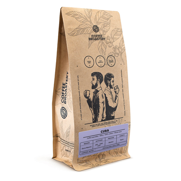 Bro Coffee Roastery - Café arábica en grano Cuba Sierra Maestra Speciality 400 g