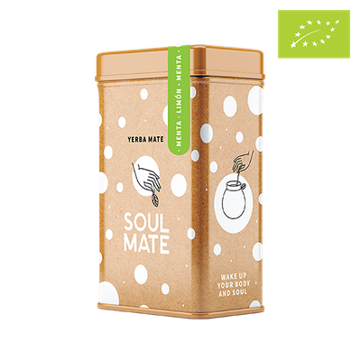 Yerbera – lata con Soul Mate Menta Limón 0,5kg