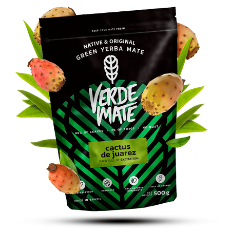 Yerba Mate Set para parejas y principiantes Verde Mate Detox 500g + Verde Mate Cactus de juarez 500g