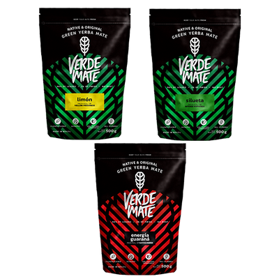 Set Yerba Verde Mate Green 3x500g