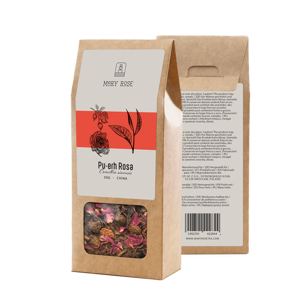 Mary Rose - Té Pu-erh Rosa - 50 g