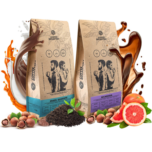 Set de Bro Coffee Roastery Nicaragua Colibrí Azul + Brazil Guaxupe 2x1kg (2kg)