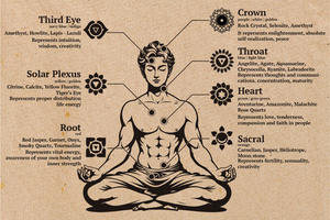 Etiqueta de papel Buda piedras TTL 100mm x 150mm