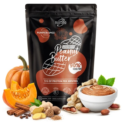Nustino – Mantequilla de cacahuete en polvo – Pumpkin Spice (sin azúcar añadido) 400 g