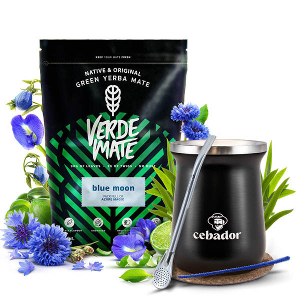 Set de Yerba Mate Verde Mate 500g 0,5kg Taza Térmica TermoMate PRO