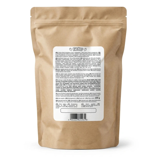 FiloLilo – Fresas liofilizadas (en rodajas) 100 g