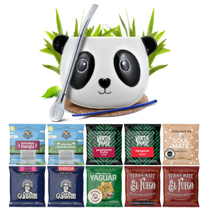 Yerba Mate 10x50g 500g set de muestras + accesorios