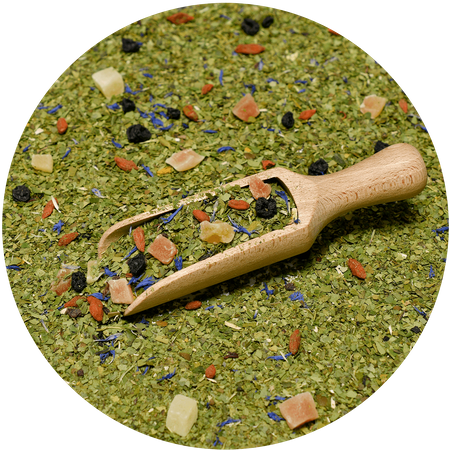Yerbera – Lata metálica + Verde Mate Green Passionate Fruits 0,5 kg
