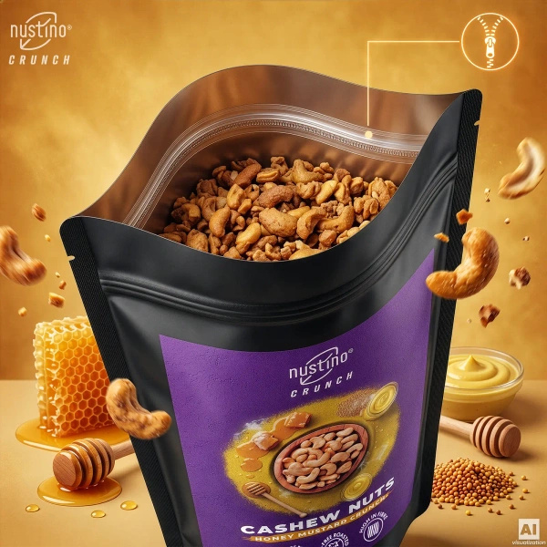 Nustino Crunch – Anacardos tostados – Honey Mustard Crunch 100 g
