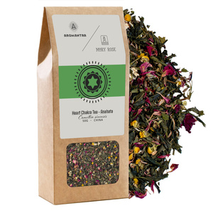 Set de regalo para Chakra del Corazón (Anahata): té de chakra + incienso + cuarzo rosa
