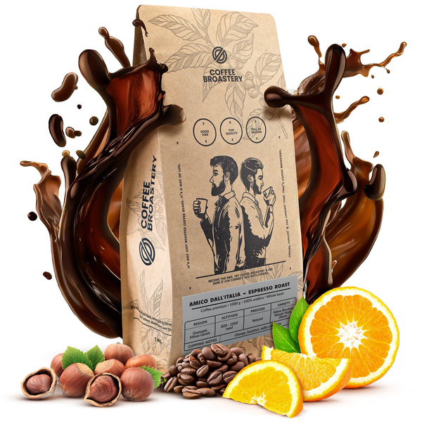Set Coffee Broastery: café Amico dall'Italia Espresso Roast + taza