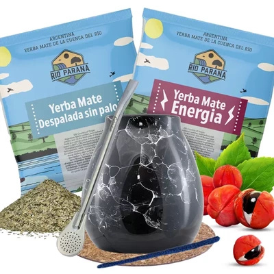 Set de Accesorios de Yerba Mate Calabaza + Bombilla