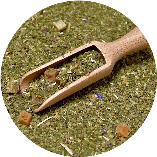 Yerbera – Lata metálica + Verde Mate Green Más IQ Tropical 0,5 kg