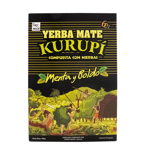 Set de yerba mate Kurupi Menta y Boldo 3x500g