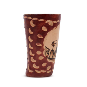 Guampa de palo santo - decorada 200 ml 