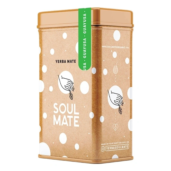 Yerbera – Lata metálica + Soul Mate Orgánica Guayusa 0,5 kg