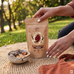 Nustino Bites – Dátiles Secos – Vanilla Ice Cream Flavour 100 g