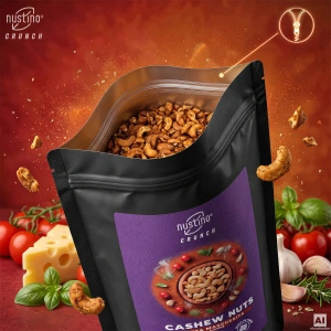 Nustino Crunch – Anacardos tostados – Pizza Margherita Flavour 100 g