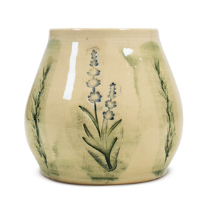 Calabaza de cerámica Flora Green 300 ml – Serie Cráter