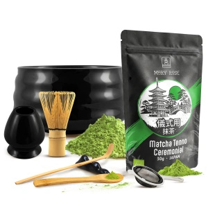 Set ceremonial para preparar té matcha: matcha BIO japonesa 30g + accesorios