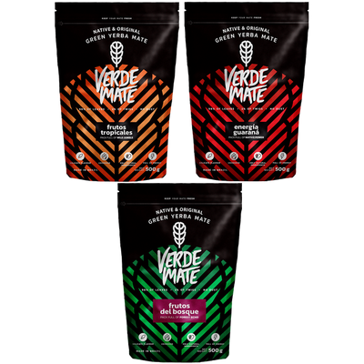 Yerba Verde Mate Green SET varios sabores 3x500g