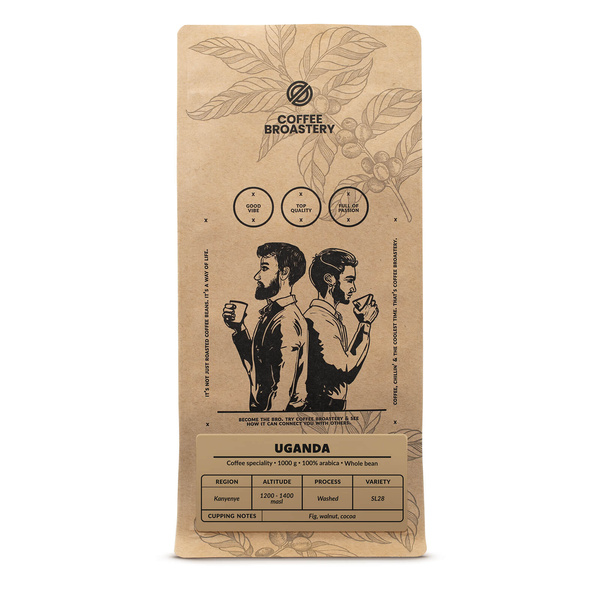 Bro Coffee Roastery - Café arábica en grano Uganda Kanyenye Speciality 1 kg