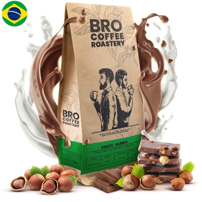 Bro Coffee Roastery – Café arábica en grano Brazil Samba Premium 1 kg