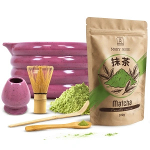 Juego para preparar té matcha: matcha 100g + accesorios