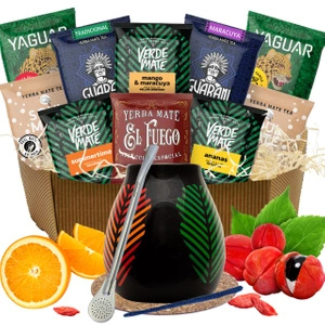 Juego de regalo calabaza bombilla 10x50g Yerba Mate