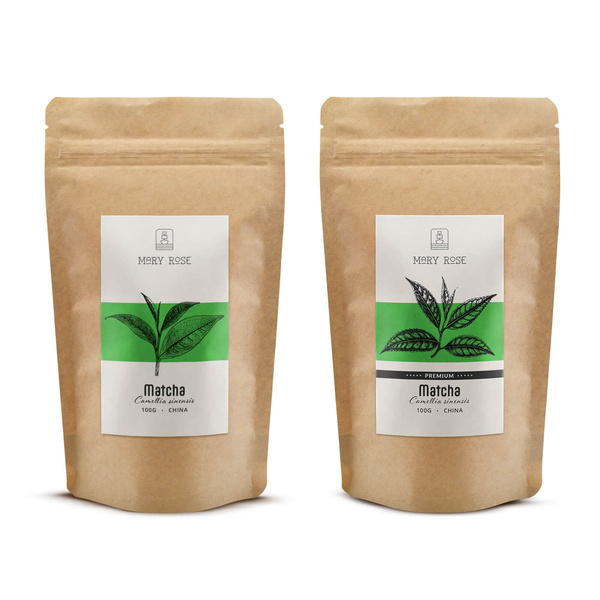 Set de 2 tés matcha de China: premium + culinario