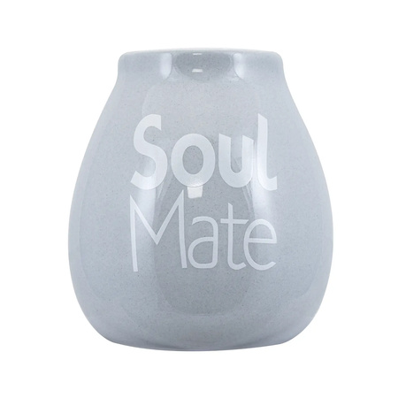 Calabaza de cerámica - Soul Mate - 350 ml (gris)