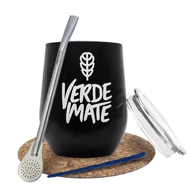 Set de Accesorios para Yerba Mate: taza térmica TermoLid + bombilla
