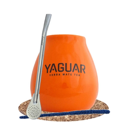 Yerba Mate Set de Accesorios: Calabaza + Bombilla